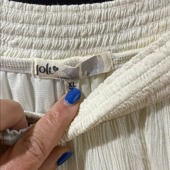 Jolt Cream Off-Shoulder Mini Dress - Picture 2 of 5